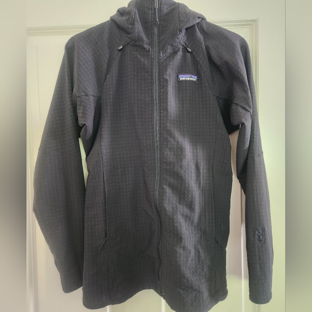 Patagonia Lightweight R-Tech Full Zip Waffle Knit Hoodie Sz Small